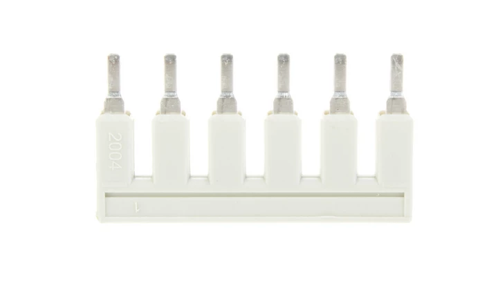 Mostek grzebieniowy 6-torowy 32A 800V jasnoszary 2004-406 TOPJOBS /25szt./