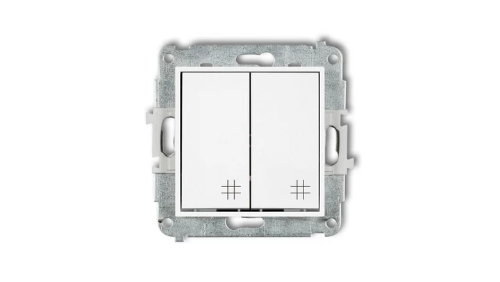 ICON Mechanizm łącznika podwójnego krzyżowego biały IWP-66