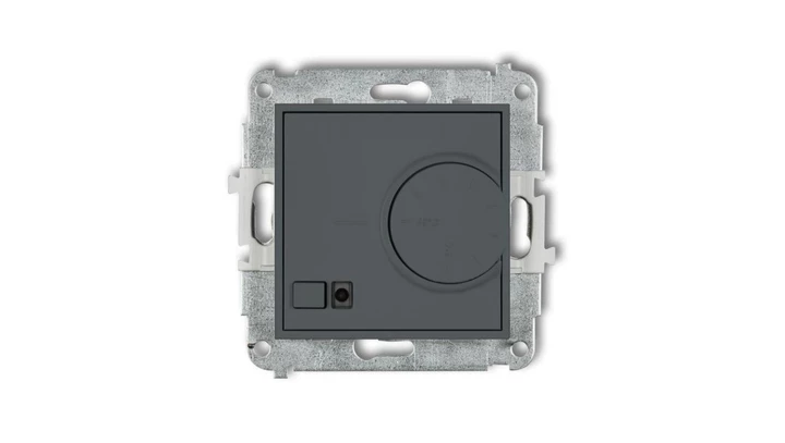 ICON Mechanizm elektronicznego regulatora temperatury z czujnikiem podpodłogowym grafitowy mat 28IRT-1