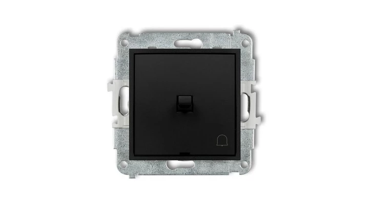 ICON Mechanizm łącznika zwierny dzwonek w stylu amerykańskim czarny mat 12IWPUS-4
