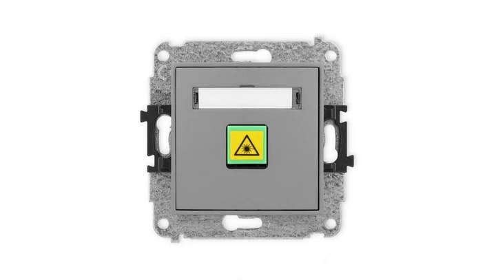 ICON Mechanizm gniazda światłowodowego/optycznego pojedynczego szary mat 27IGOP-1