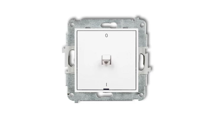 ICON Mechanizm łącznika dwubiegunowego w stylu amerykańskim biały IWPUS-9