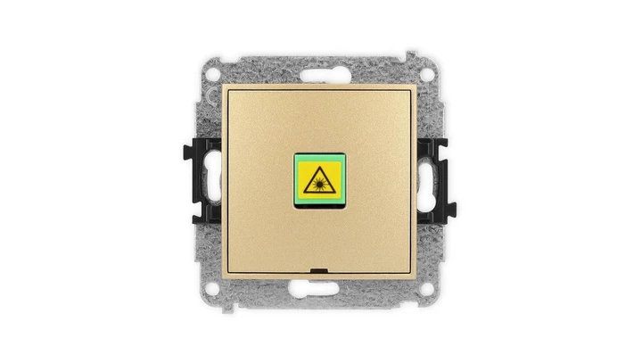 ICON Mechanizm gniazda światłowodowego/optycznego pojedynczego, bez pola opisowego złoty 29IGOPBO-1