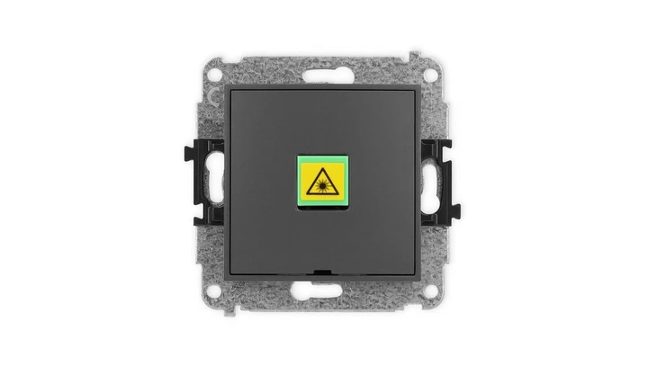 ICON Mechanizm gniazda światłowodowego/optycznego pojedynczego, bez pola opisowego grafitowy mat 28IGOPBO-1