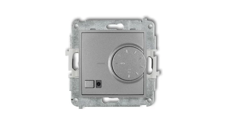 ICON Mechanizm elektronicznego regulatora temperatury z czujnikiem podpodłogowym srebrny metalik 7IRT-1
