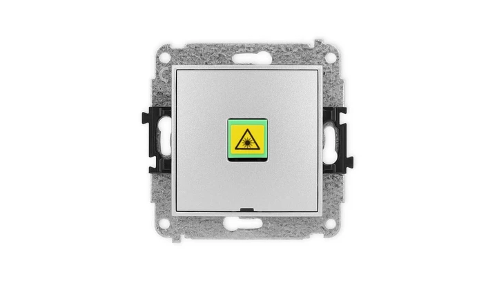 ICON Mechanizm gniazda światłowodowego/optycznego pojedynczego, bez pola opisowego srebrny metalik 7IGOPBO-1