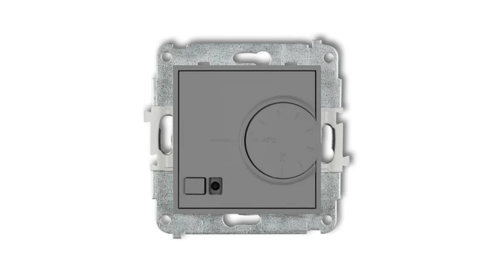 ICON Mechanizm elektronicznego regulatora temperatury z czujnikiem podpodłogowym szary mat 27IRT-1