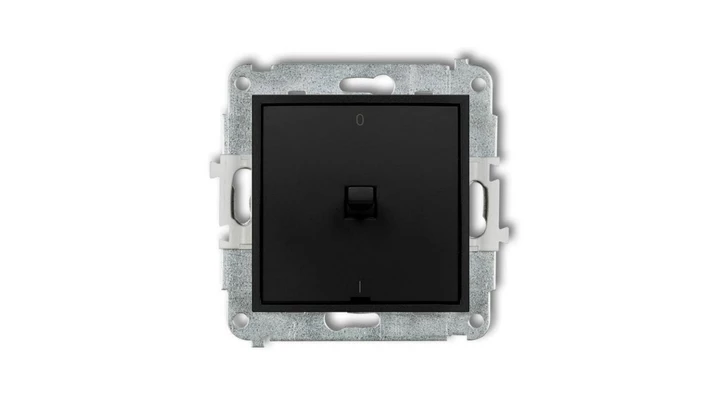 ICON Mechanizm łącznika dwubiegunowego w stylu amerykańskim czarny mat 12IWPUS-9