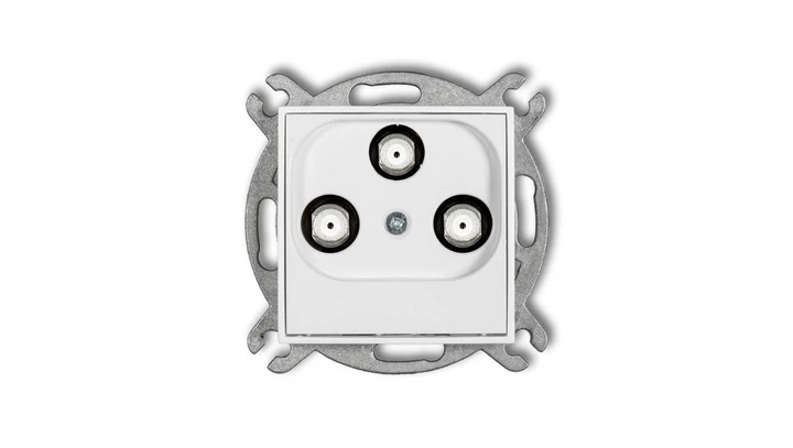 ICON Mechanizm gniazda multimedialnego 3F DATA (Vectra) biały IGMV