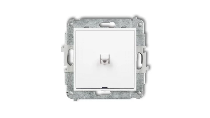 ICON Mechanizm łącznika jednobiegunowego w stylu amerykańskim biały IWPUS-1