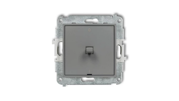 ICON Mechanizm łącznika dwubiegunowego w stylu amerykańskim szary mat 27IWPUS-9