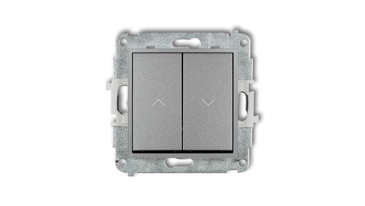 ICON Mechanizm łącznika żaluzjowego z podtrzymaniem srebrny metalik 7IWP-88