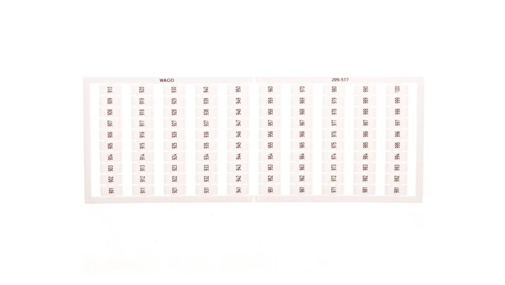 Ramka z oznacznikami 1x 901-1000 209-517 /5szt./