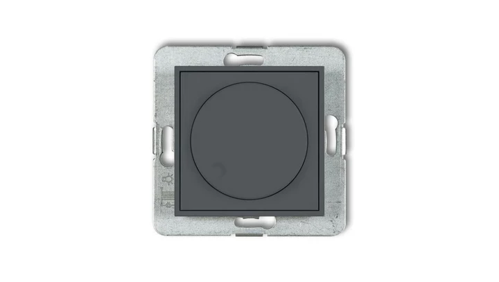 ICON Mechanizm elektronicznego regulatora oświetlenia przyciskowo-obrotowego grafitowy mat 28IRO-1