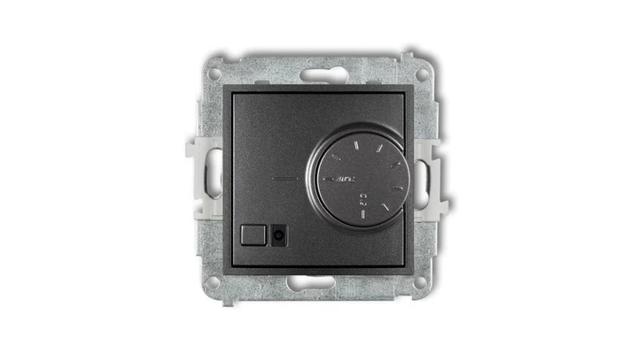 ICON Mechanizm elektronicznego regulatora temperatury z czujnikiem podpodłogowym grafitowy 11IRT-1