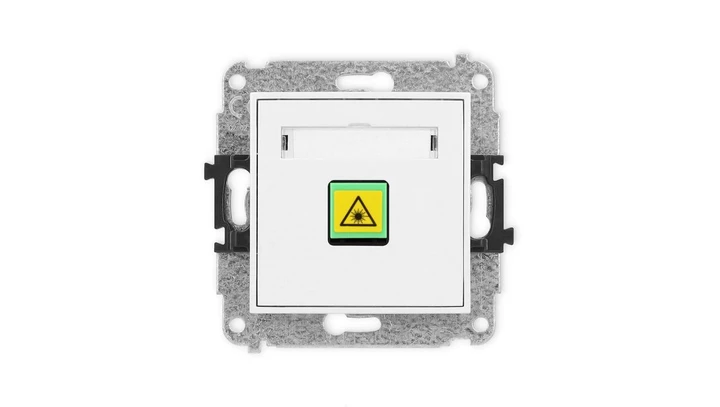 ICON Mechanizm gniazda światłowodowego/optycznego pojedynczego biały IGOP-1