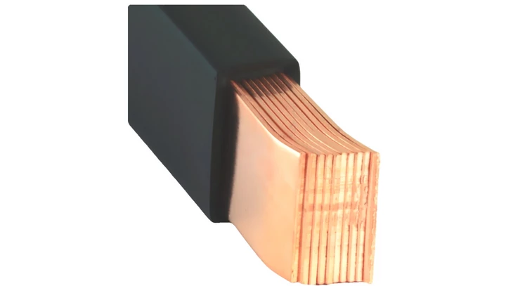 Szyna miedziana MOFLEX 15.5x0.8x10 124mm2 In=601A 2m MMC0161001