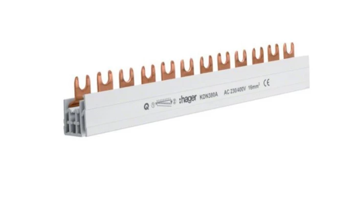 Szyna łączeniowa pozioma 1F 80A 3P 12M 16mm KDN380A