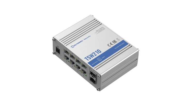 Switch 8x RJ45 1000Mb/s, 2x SFP Teltonika TSW210