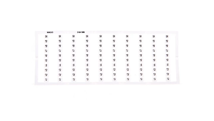 Oznaczniki Mini-WSB 10x 41-50 biały 248-506 /5szt./