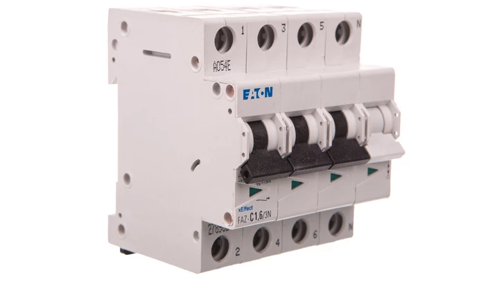 Wyłącznik nadprądowy 3P+N C 1,6A 15kA AC FAZ C1,6/3N 278962
