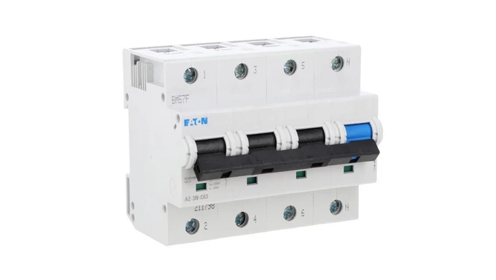 Wyłącznik nadprądowy 3P+N C 63A 25kA AC AZ-3N-C63 211798