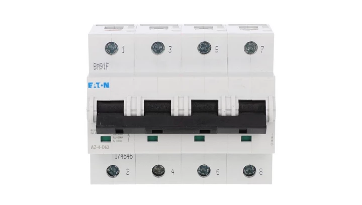 Wyłącznik nadprądowy 4P D 63A 25kA AC AZ-4-D63 174546