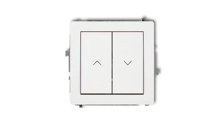 DECO Mechanizm łącznika żaluzjowego z podtrzymaniem, biały mat 25DWP-88