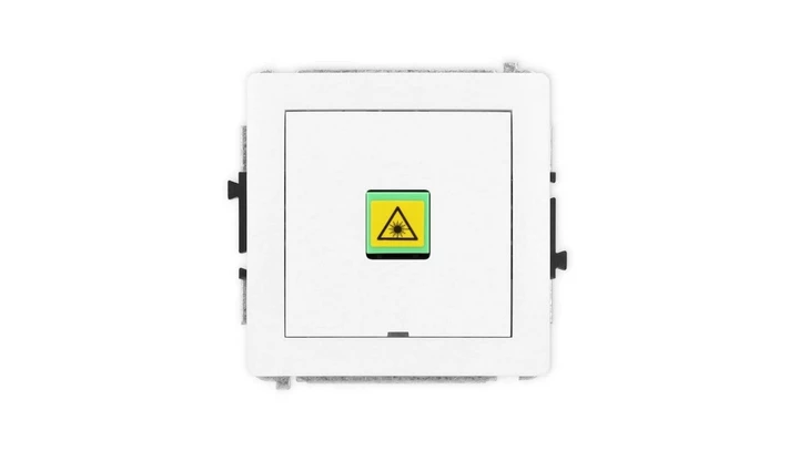 DECO Mechanizm gniazda światłowodowego/optycznego pojedynczego, bez pola opisowego, biały mat 25DGOPBO-1