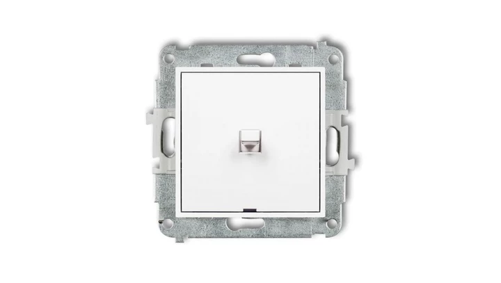 MINI Mechanizm łącznika schodowego w stylu amerykańskim (jeden klawisz, bez piktogramu) biały mat 25MWPUS-3.1