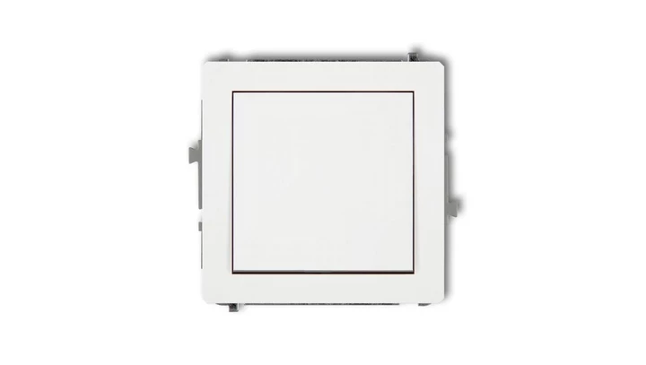 DECO Mechanizm łącznika krzyżowego (jeden klawisz bez piktogramu), biały mat 25DWP-6.1