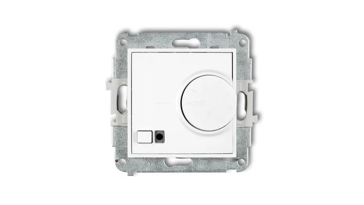 MINI Mechanizm elektronicznego regulatora temperatury z czujnikiem podpodłogowym biały mat 25MRT-1