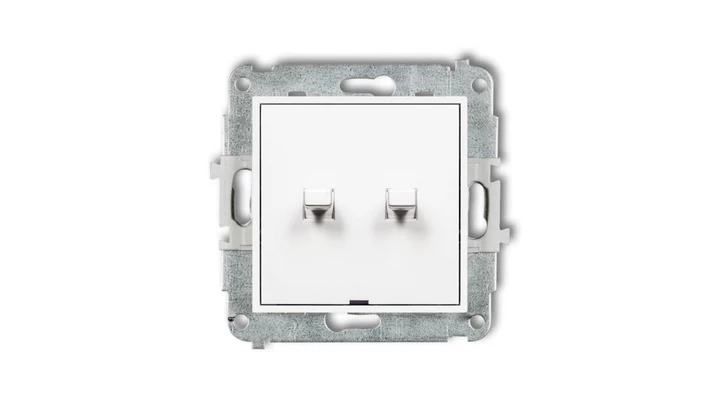 MINI Mechanizm łącznika świecznikowego w stylu amerykańskim biały mat 25MWPUS-2