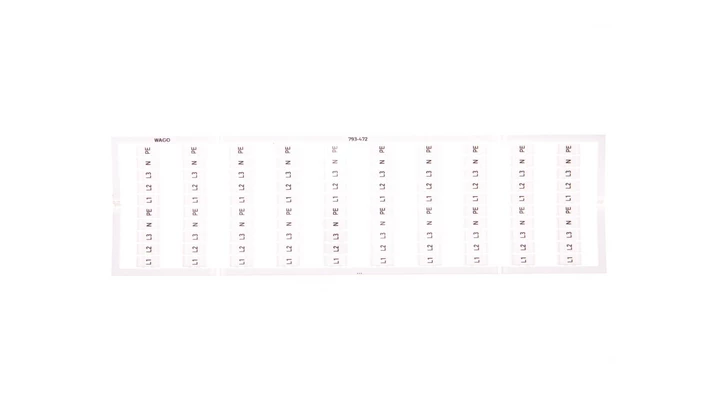 Oznaczniki WMB 10x L1 L2 L3 N PE 793-472 /5szt./