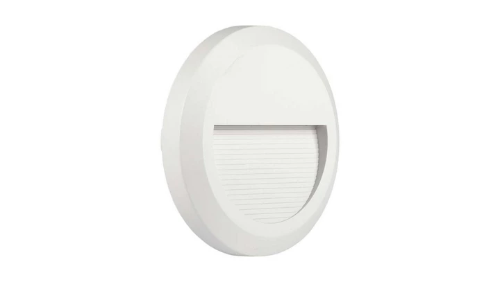 Oprawa schodowa LED 2W 80lm 4000K IP65 Biała Okrągła 211314