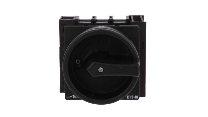 Rozłącznik 40A 3P+N 1Z+1R natablicowy czarna rączka z blokadą P1-40/EA/SVB-SW/N/HI11 199901