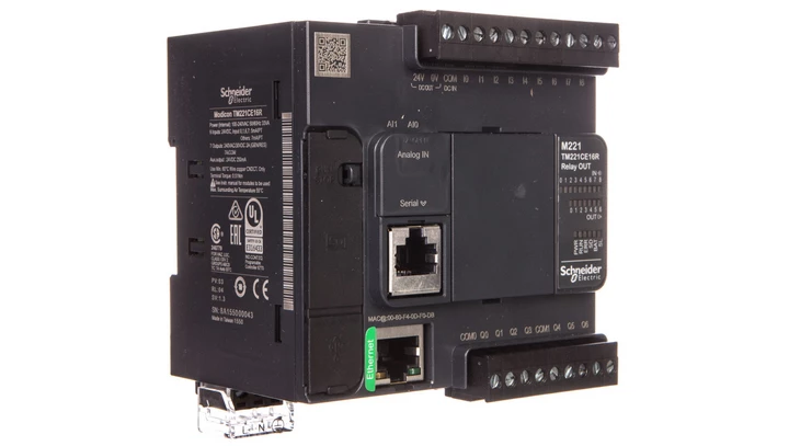 Sterownik programowalny 16 I/O przekaźnikowych Ethernet Modicon M221-16I/O TM221CE16R