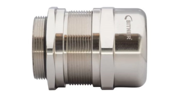 Dławnica kablowa mosiężna z nakrętką EMC M25x1,5 IP68 BiT DN-EMC /zestaw 4 kompletnych dławnic/ DN2504EMC