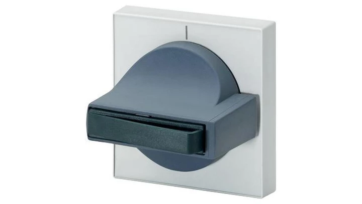 Klamka 8UC7 z maskownicą Klamka ciemnoniebieska/niebiesko-zielona Podstawowa Maskownica jasnoszara Część zamienna do 8UC7111-1BB