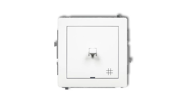 DECO Mechanizm łącznika krzyżowego w stylu amerykańskim, biały mat 25DWPUS-6