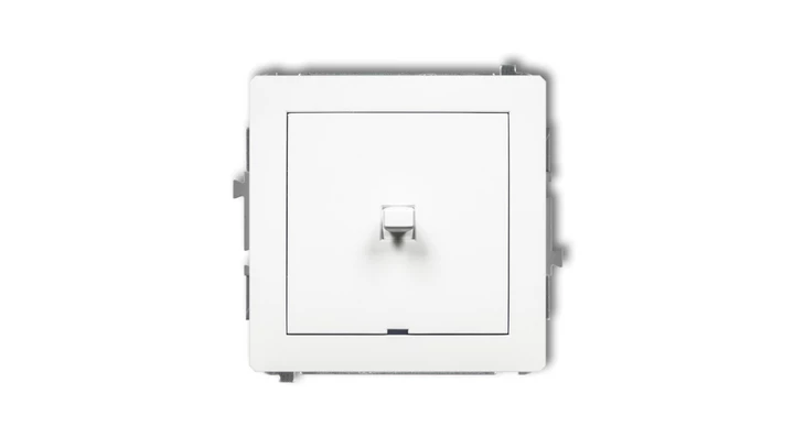 DECO Mechanizm łącznika jednobiegunowego w stylu amerykańskim, biały mat 25DWPUS-1