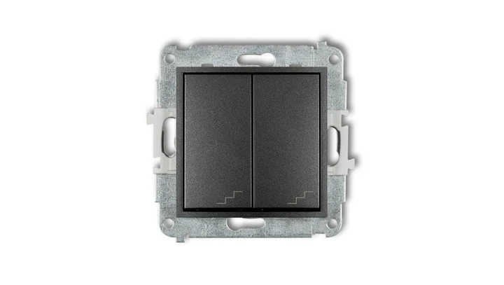 ICON Mechanizm łącznika podwójnego schodowego grafitowy 11IWP-33