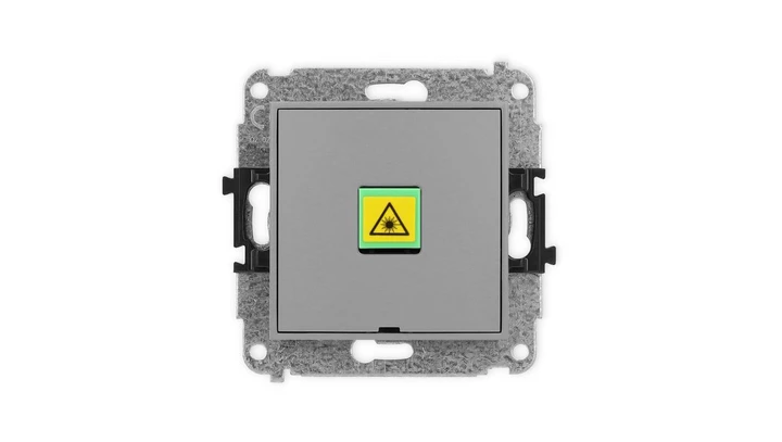 ICON Mechanizm gniazda światłowodowego/optycznego pojedynczego, bez pola opisowego szary mat 27IGOPBO-1