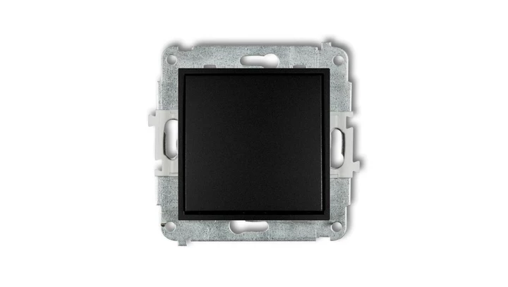 ICON Mechanizm łącznika krzyżowego (jeden klawisz bez piktogramu) czarny mat 12IWP-6.1