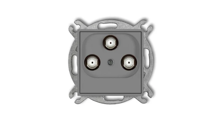 ICON Mechanizm gniazda multimedialnego 3F DATA (Vectra) szary mat 27IGMV