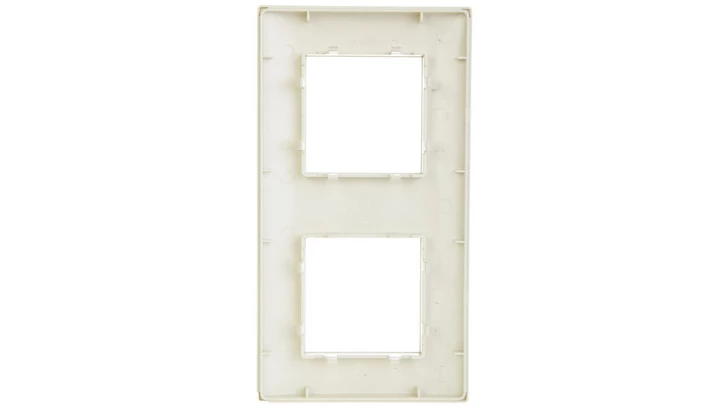 DANTE Ramka podwójna tworzywo ASA KREM 450382