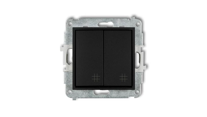 ICON Mechanizm łącznika podwójnego krzyżowego czarny mat 12IWP-66