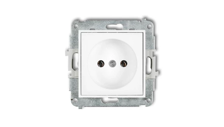 ICON Mechanizm gniazda pojedynczego bez uziemienia 2P (bez przesłon torów prądowych) biały IGP-1