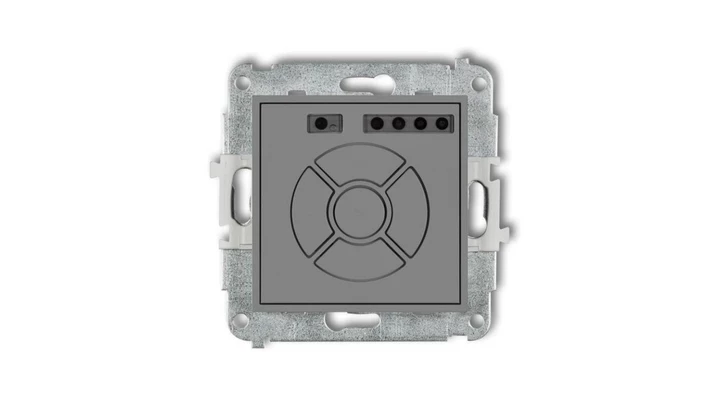 ICON Mechanizm elektronicznego sterownika roletowego (sterowanie lokalne) szary mat 27ISR-1