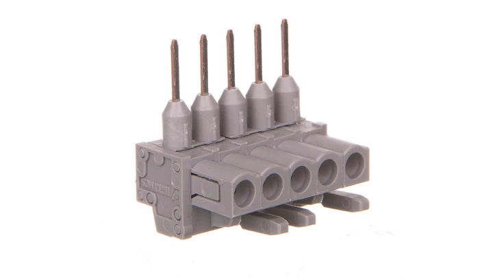 Gniazdo MCS-MIDI Classic kątowe 5-biegunowe szare raster 5mm 232-235/005-000 /100szt./